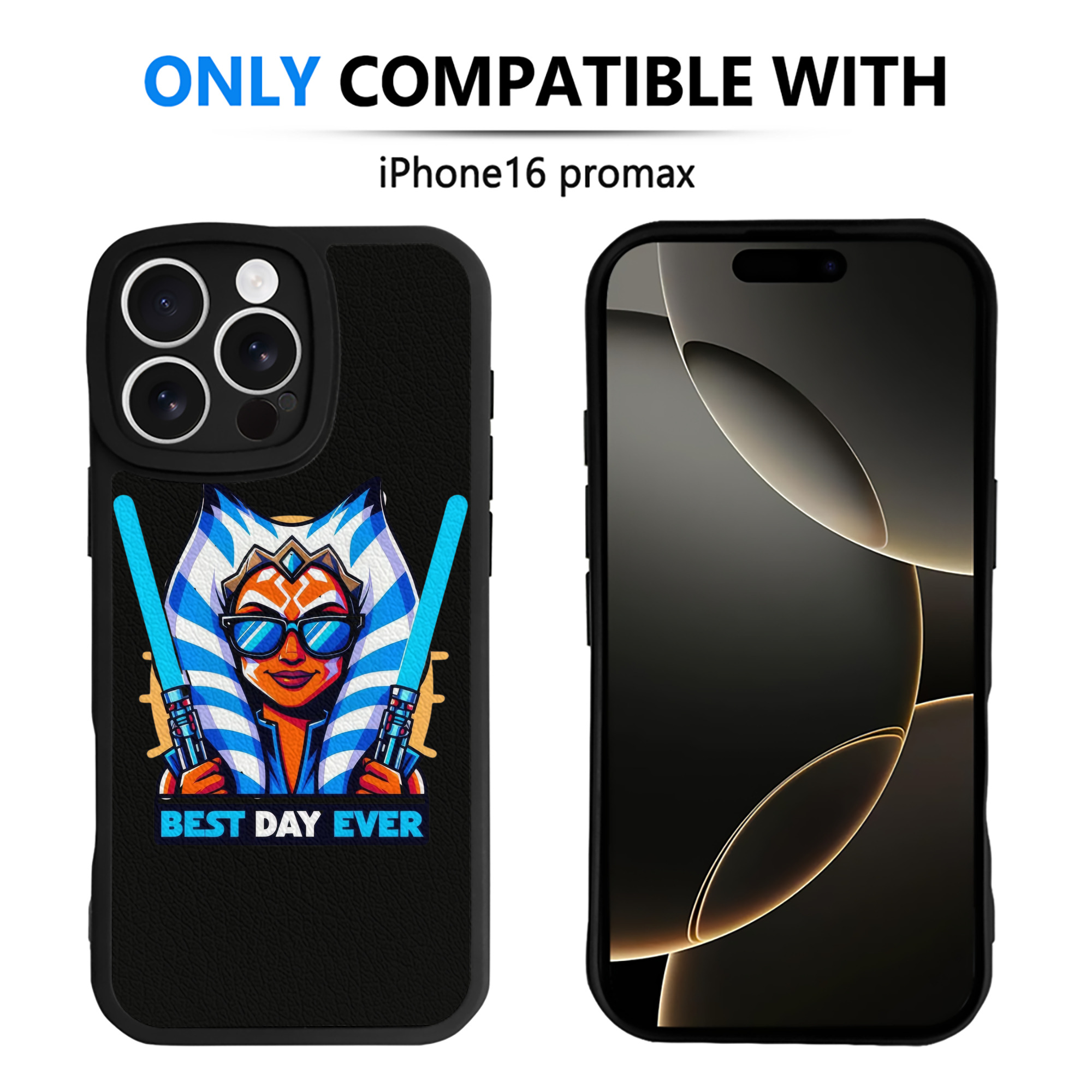 （画像用） スター・ウォーズ Star Wars 【iPhone 16シリーズ対応】シリコンスマホケース（レザー調） 材質：シリコン
